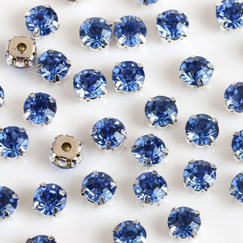 Image of Free shipping 200pcs/pack 4mm crystal glass sew on rhinestones with silvery claw,DIY Clothing Accessories