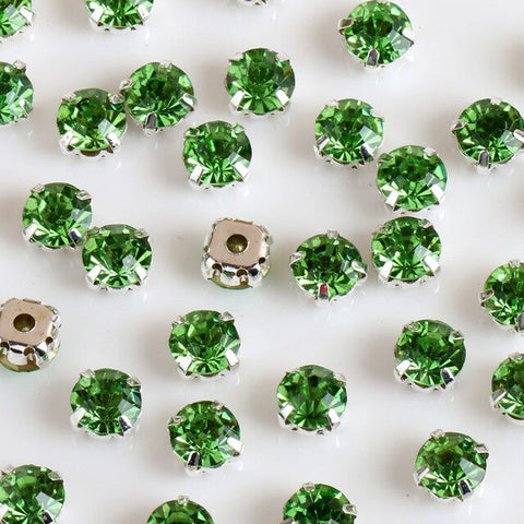 Image of Free shipping 200pcs/pack 4mm crystal glass sew on rhinestones with silvery claw,DIY Clothing Accessories