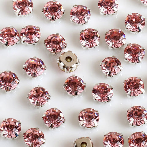 Image of Free shipping 200pcs/pack 4mm crystal glass sew on rhinestones with silvery claw,DIY Clothing Accessories