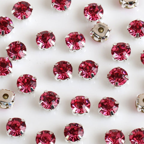Image of Free shipping 200pcs/pack 4mm crystal glass sew on rhinestones with silvery claw,DIY Clothing Accessories
