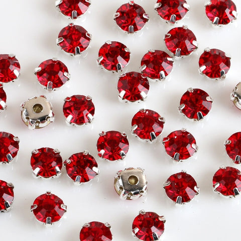 Image of Free shipping 200pcs/pack 4mm crystal glass sew on rhinestones with silvery claw,DIY Clothing Accessories