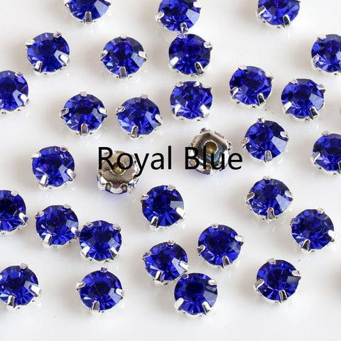 Image of Free shipping 200pcs/pack 4mm crystal glass sew on rhinestones with silvery claw,DIY Clothing Accessories