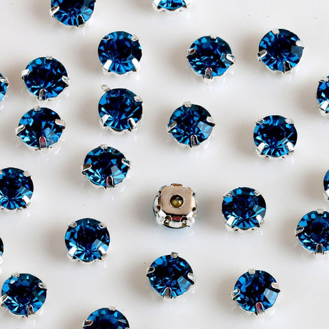 Image of Free shipping 200pcs/pack 4mm crystal glass sew on rhinestones with silvery claw,DIY Clothing Accessories
