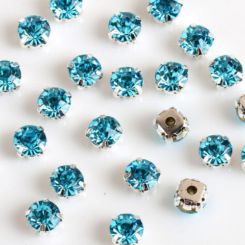Image of Free shipping 200pcs/pack 4mm crystal glass sew on rhinestones with silvery claw,DIY Clothing Accessories