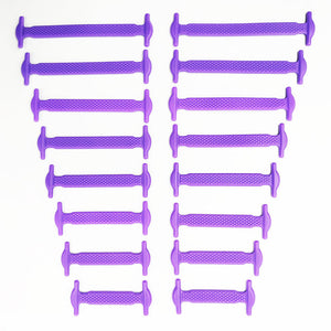 No Tie Shoelaces 16pcs/lot Silicone Elastic Shoe Laces Accessories Elastic Lace Shoelace Creative Lazy Silicone Laces Rubber