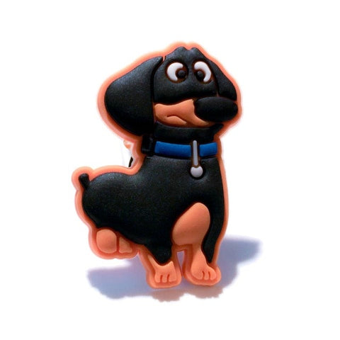 Image of 1pc Pets Max Duke Snowball PVC shoe charms shoe accessories shoe decoration for croc jibz Kid's Party X-mas Gift Fit For Bands