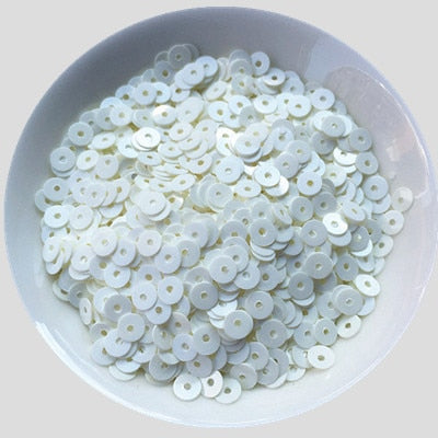 Image of 3mm 4mm 5mm 6mm Flat Round PVC Loose Sequins Paillette Sewing Craft For Wedding Decoration Garment Dress Shoe Caps DIY Accessory