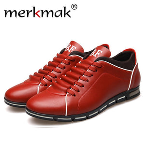 Merkmak Big Size 38-48 Oxford Men's Shoes Fashion Casual British Style Autumn Winter Outdoor Leather Lace Up Footwear Drop Ship