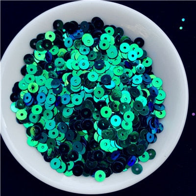 Image of 3mm 4mm 5mm 6mm Flat Round PVC Loose Sequins Paillette Sewing Craft For Wedding Decoration Garment Dress Shoe Caps DIY Accessory